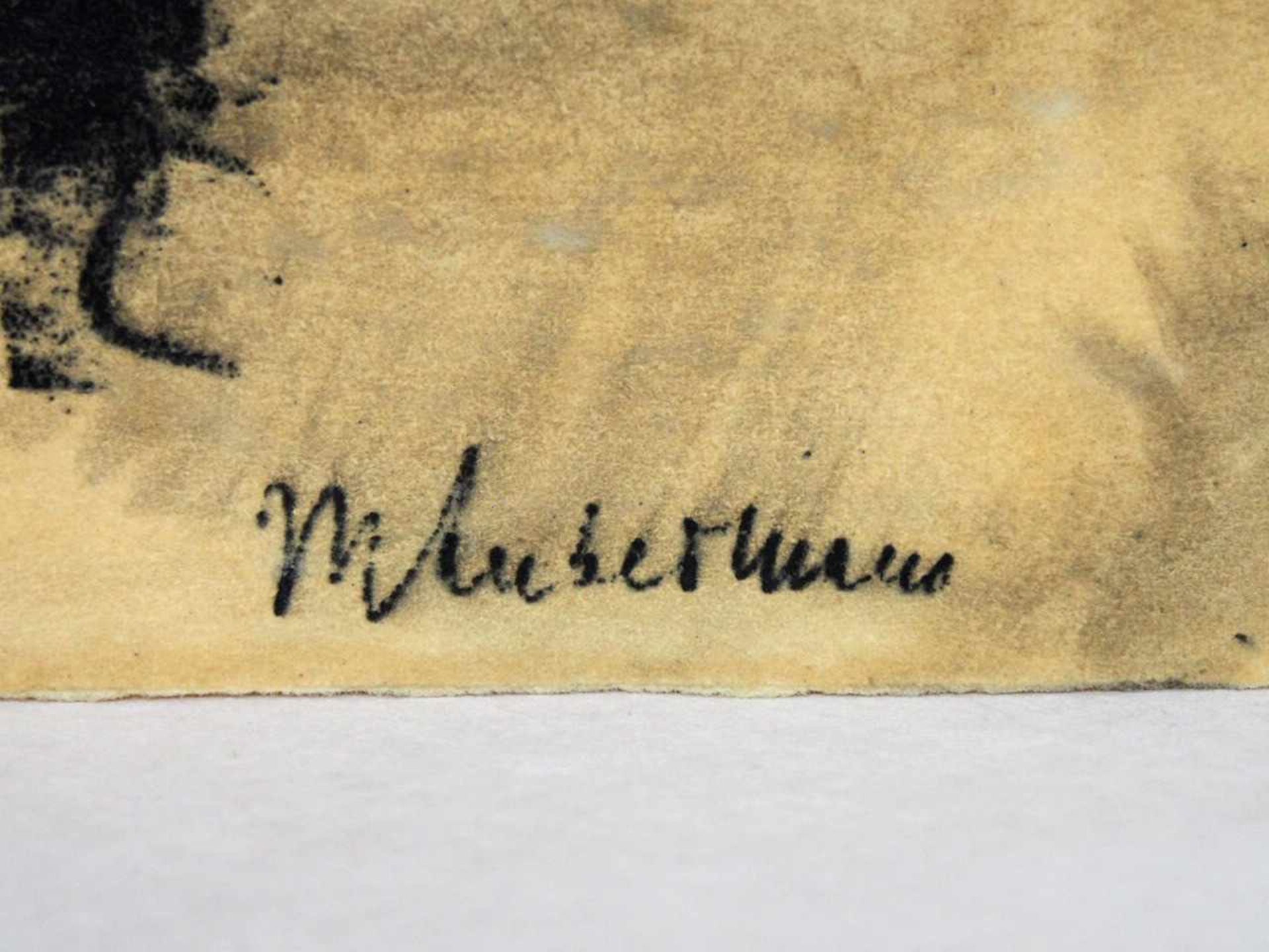 LIEBERMANN, Max1847-1935Vor der HochbahnLithographie, 36,5 x 29, 5 cm - Bild 2 aus 2