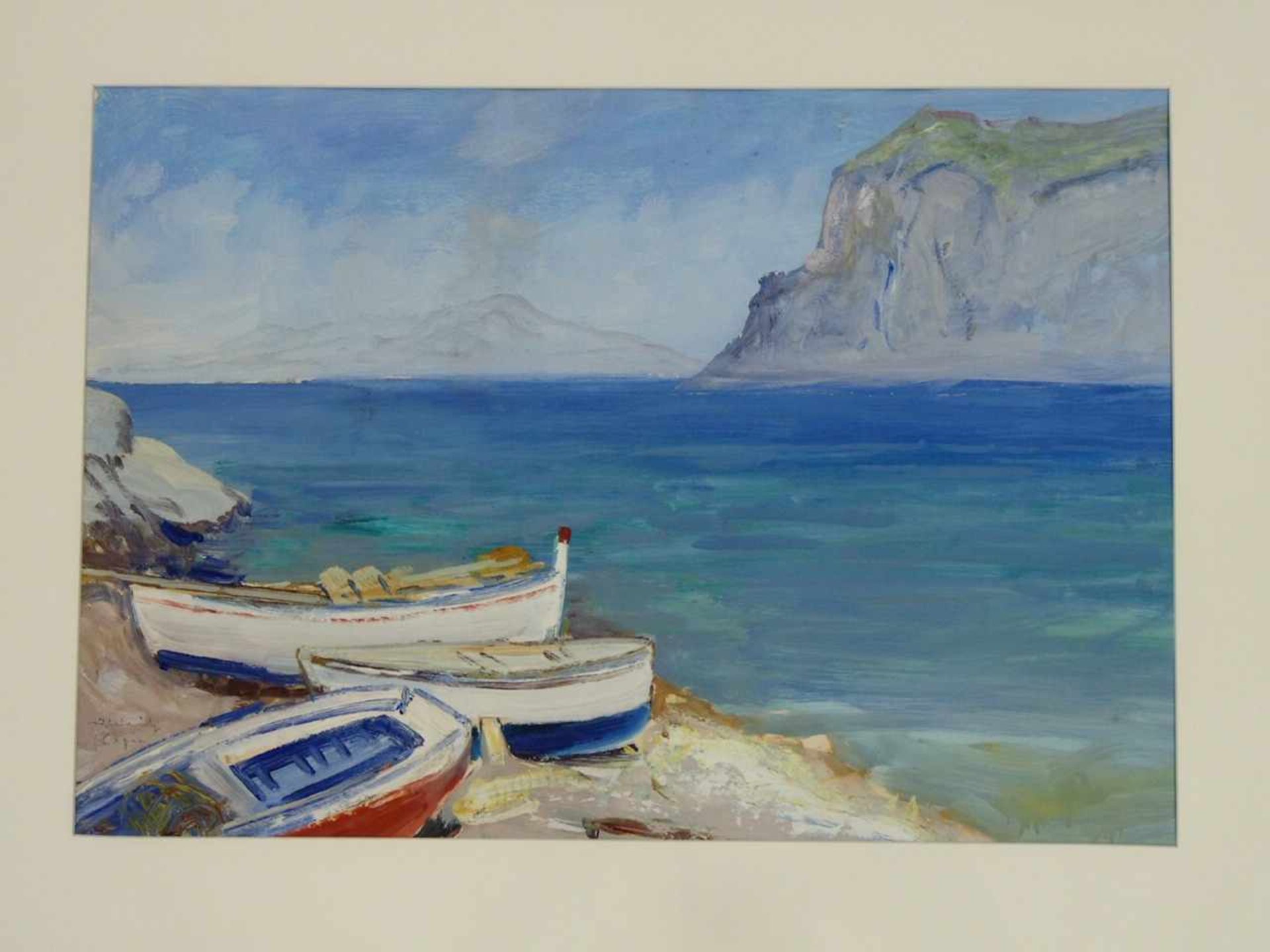 WEITZ, Jakob1888-1971CapriAquarell auf Papier, signiert und bezeichnet "Capri" unten links, 48 x