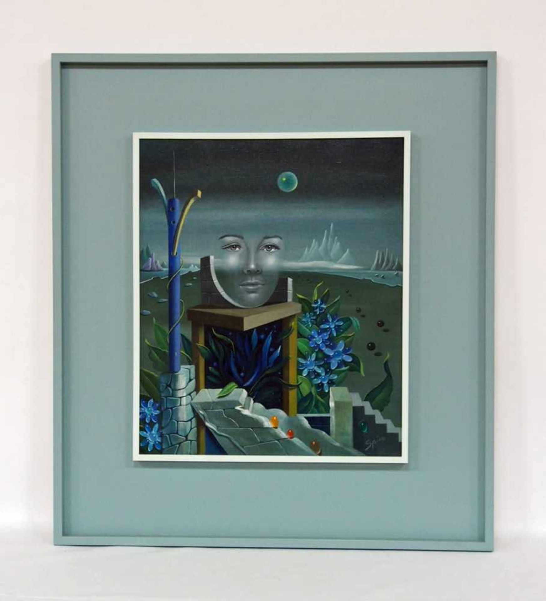 SPIRO, Georges1909-1984Ohne TitelÖl auf Leinwand, signiert unten rechts, 54 x 45 cm, Rahmen - Bild 2 aus 3