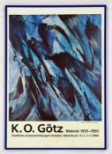 GÖTZ, Karl Otto*1914-2017Ausstellungsplakat Dresden 1994Farboffset, signiert, 87 x 59 cm, gerahmt
