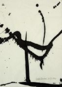 MENNE, Walter1908-2000Ohne TitelPinsel, schwarze Tusche auf Japanpapier, signiert, datiert 30.4.