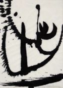 MENNE, Walter1908-2000Ohne TitelPinsel, schwarze Tusche auf Japanpapier, signiert, datiert 3.5.1994,