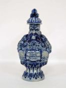 Henkelkanne in Form eines ZwergesSteinzeug glasiert, Zinnmontierung, Rheinland um 1870, Höhe 35
