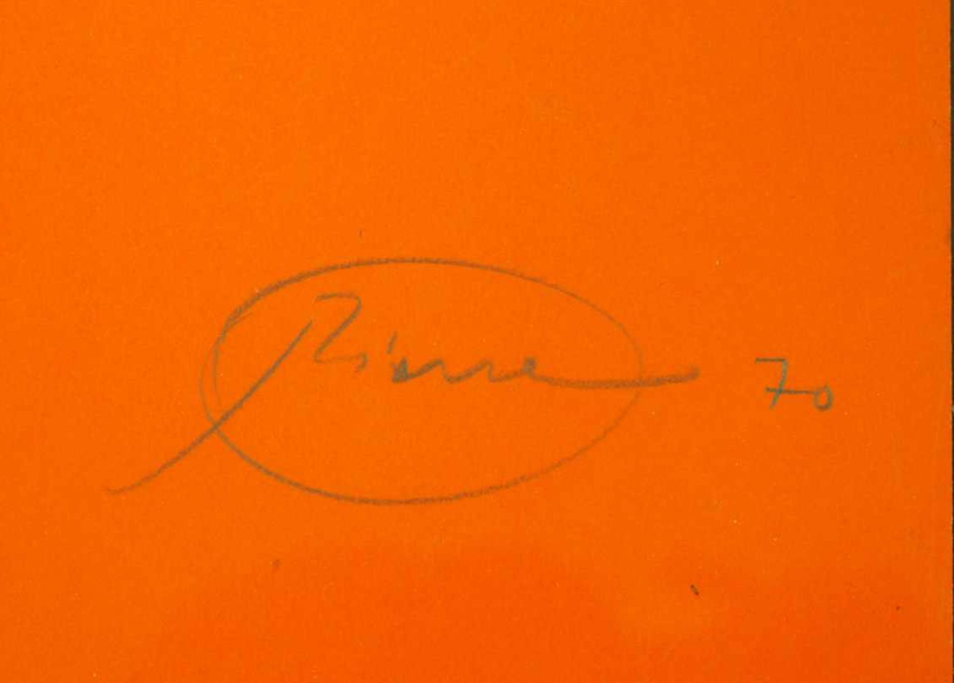 PIENE, Otto1928-2014Entwurf für eine fliegende PlastikFarbserigraphie, signiert, datiert (19)70, - Image 3 of 3