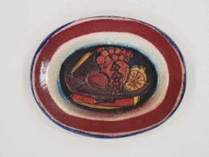 AnbiettellerAndré Mason, Keramik, glasiert, verso signiert, 25 x 32 cm