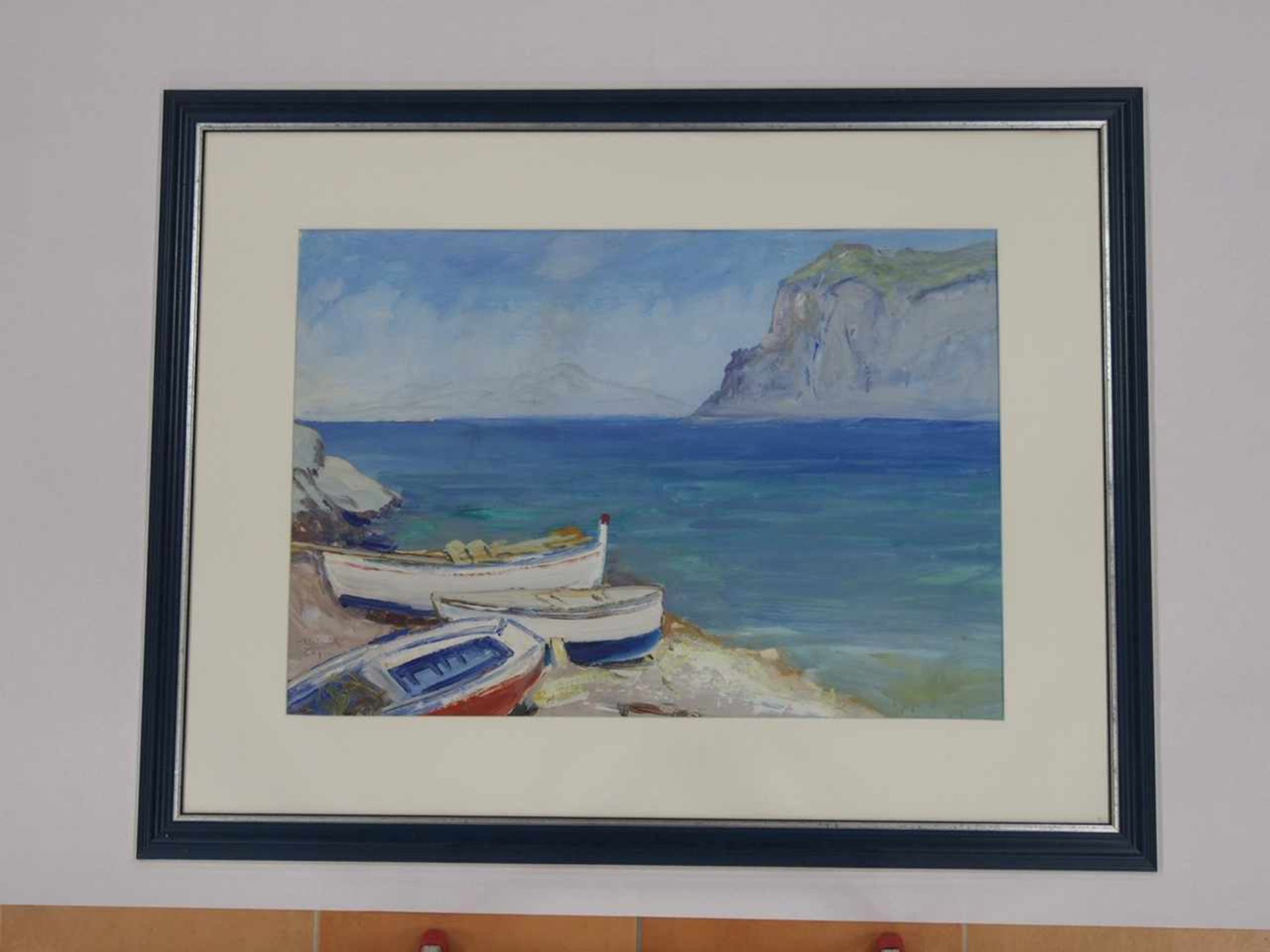 WEITZ, Jakob1888-1971CapriAquarell auf Papier, signiert und bezeichnet "Capri" unten links, 48 x - Bild 2 aus 2