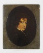 NIEDERLÄNDISCHER MEISTER19. Jh.Porträt des Malers van DyckÖl auf Holz, unleserlich signiert unten