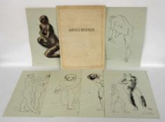 BREKER, Arno1900-1991Mappe Zeichnungen10 Lithographien, signiert im Druck, 48 x 31 cm (Ränder
