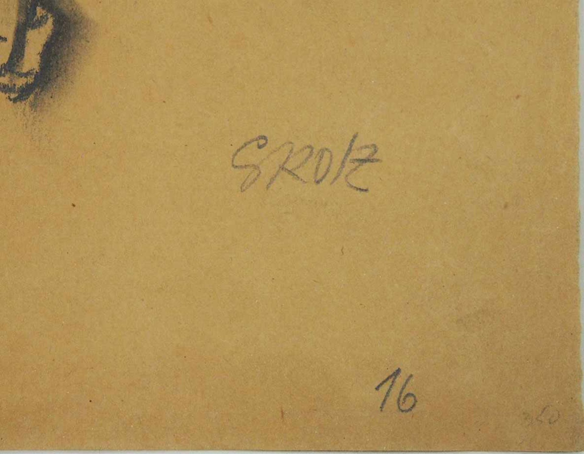 GROSZ, George1893-1959Weiblicher Rückenaktschwarze Kreide, gewischt auf Papier, signiert unten - Image 3 of 3