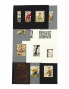 STÖßINGER, R.tätig 20. Jh.Madame ButterflyMappe mit 9 von 10 Farbzeichnungen auf Seide, 24 x 17