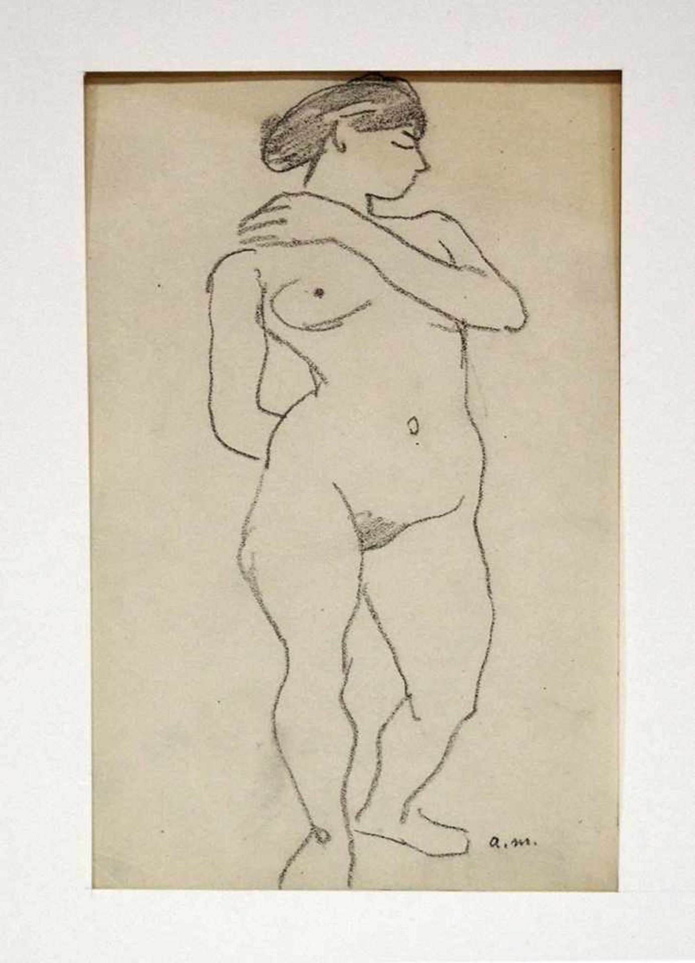 MARQUET, Albert1875-1947Stehender FrauenaktBleistift auf Papier, monogrammiert unten rechts, 19,5