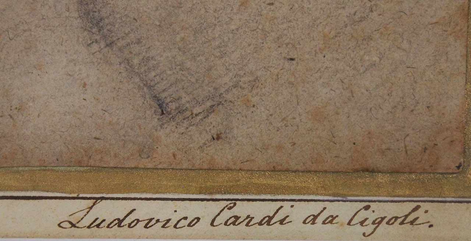 ITALIENISCHER MEISTERum 1610Kopf einer jungen FrauKreide, Deckweiss auf Papier, auf - Bild 3 aus 3