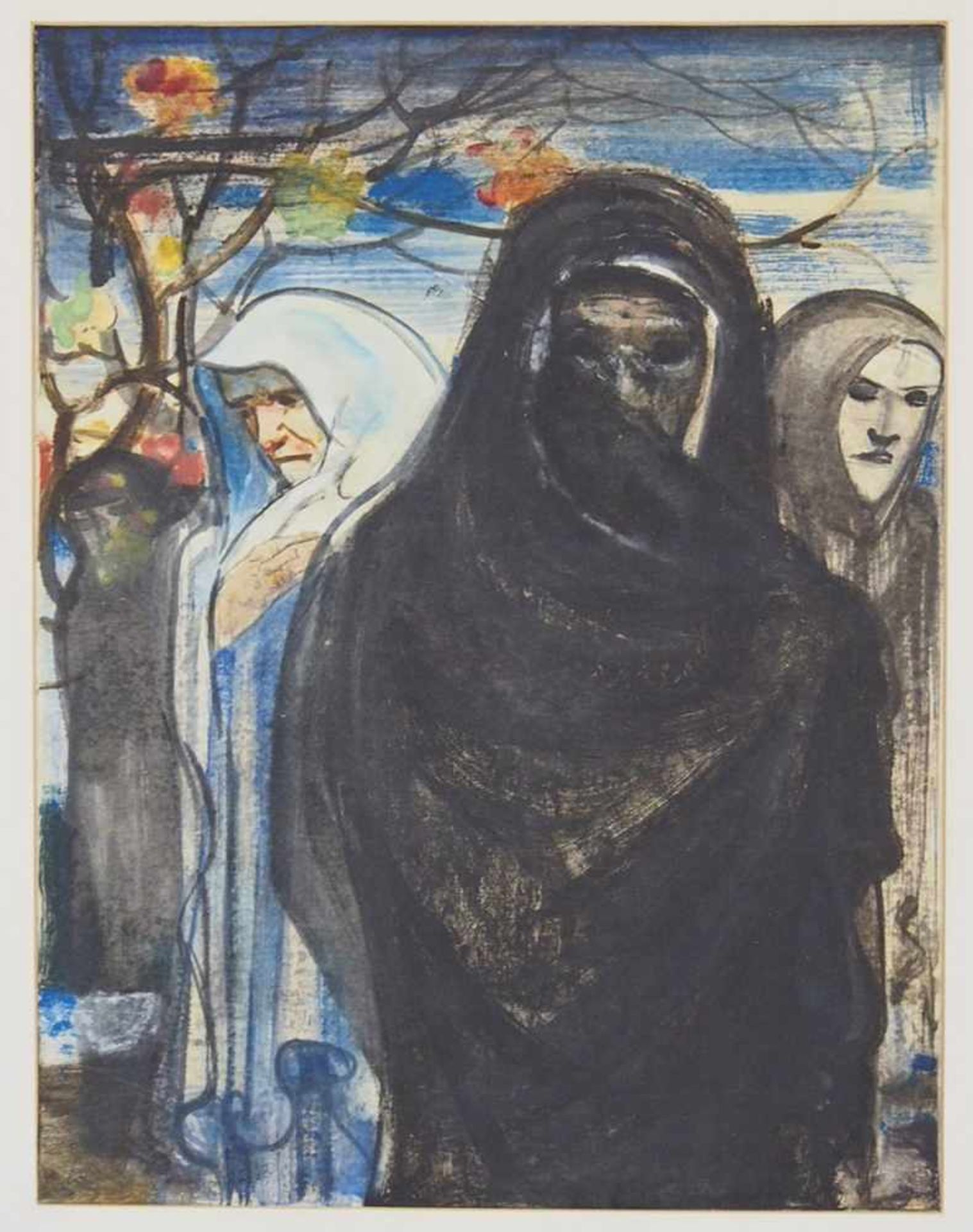WEINZHEIMER, Friedrich August1882-1947Betende alte FrauAquarell auf Papier, signiert (Bleistift) - Image 3 of 3