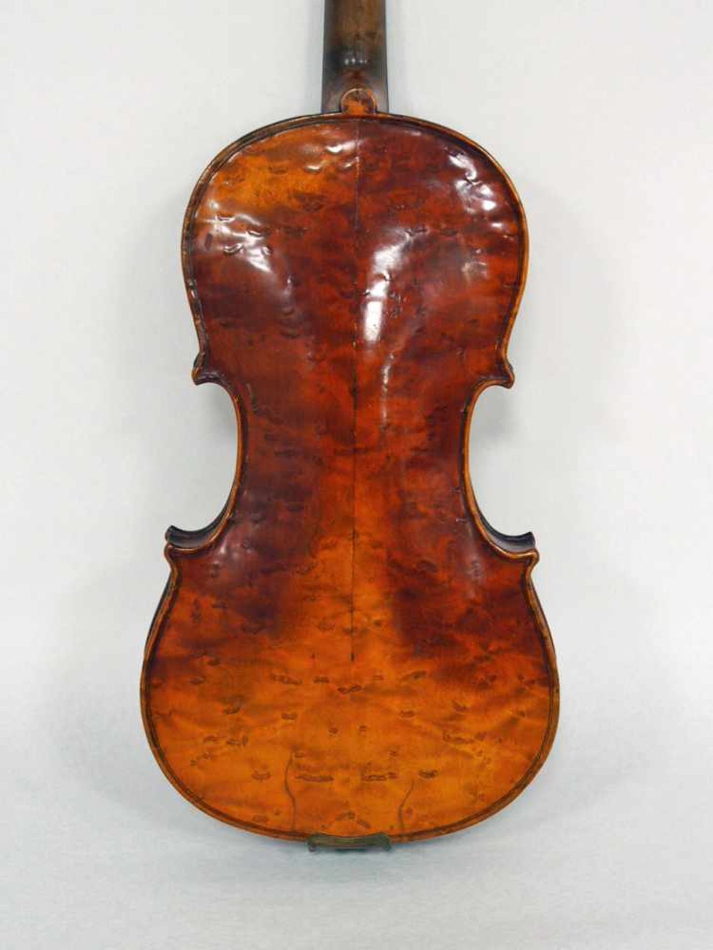 Violine, Deutsch 19. JahrhundertFichte (Decke), Ahorn (Zargen und einteiliger Boden), alter - Bild 3 aus 5