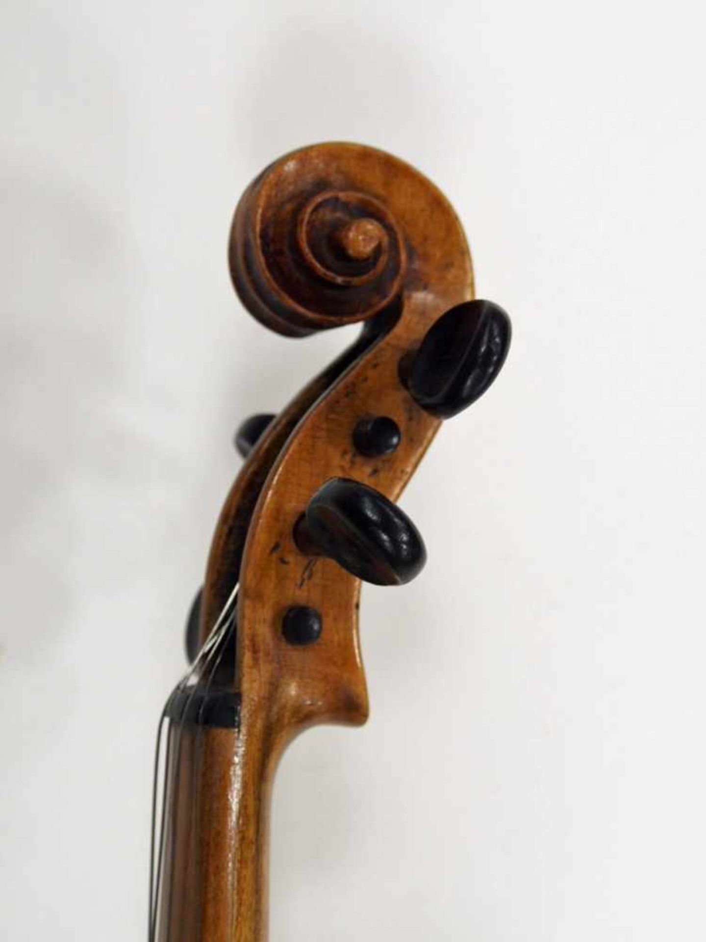 Violine, Süddeutsch / Oberitalien 18. JahrhundertFichte (Decke), Ahorn (Zargen und der - Bild 6 aus 6