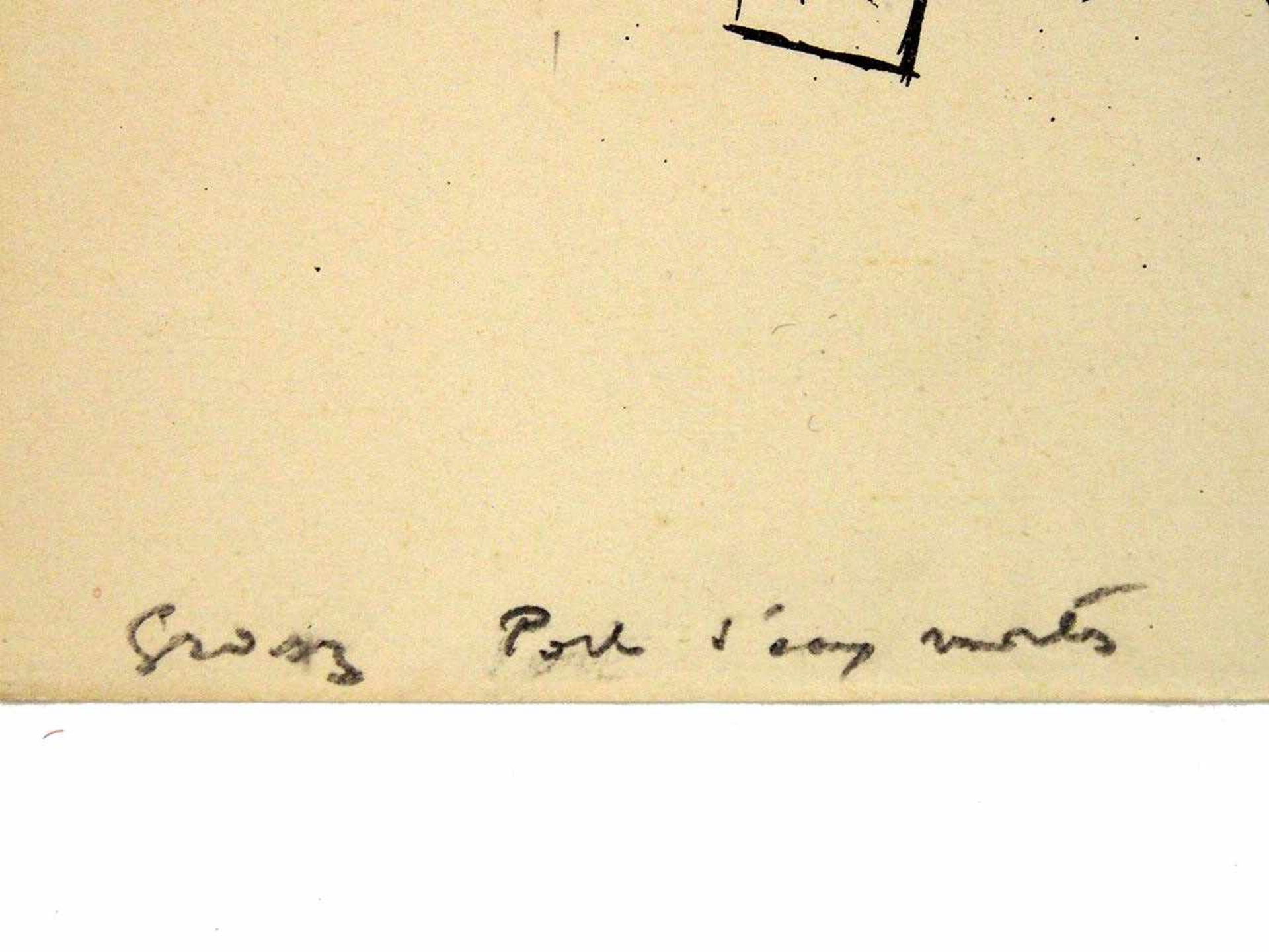 GROSZ, George1893-1959Drei Lithographienim Stein signiert, bezeichnet EA (2x) und handschriftlich - Bild 2 aus 2