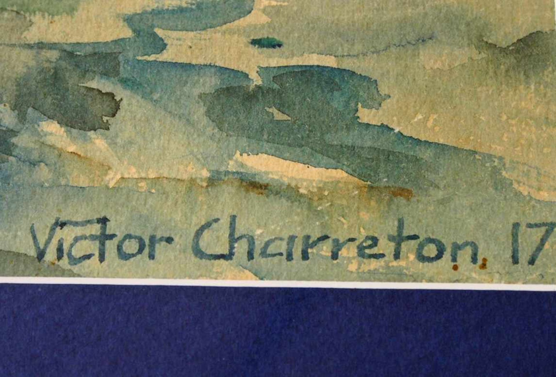 CHARRETON, Victor1864-1936FelsenbrandungAquarell auf Papier, signiert und datiert (19)17 unten - Bild 3 aus 3