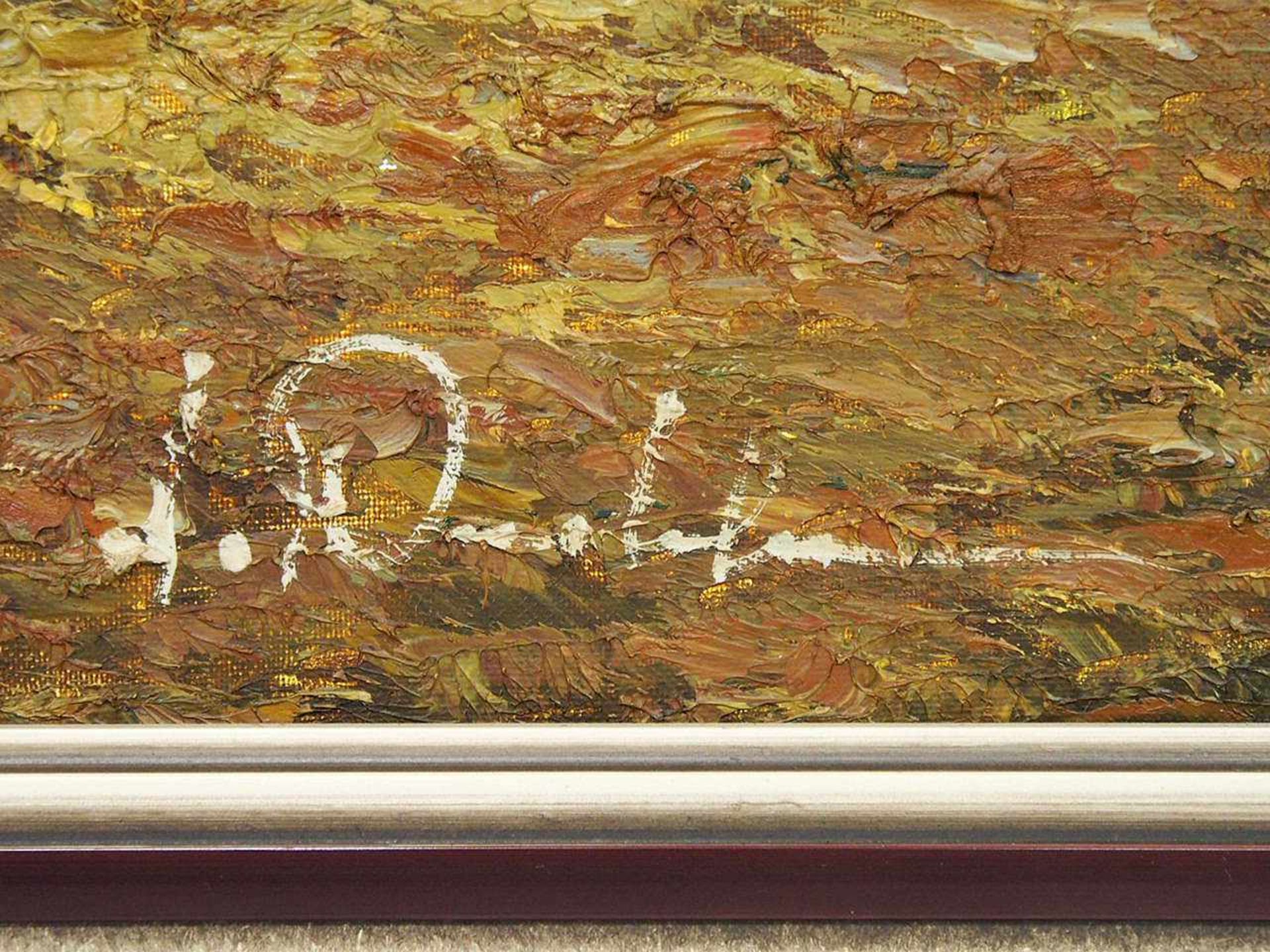 WENDEHALS, Alexander August1934-2002HeuernteÖl auf Leinwand, signiert unten rechts, 68 x 98 cm, - Bild 3 aus 3