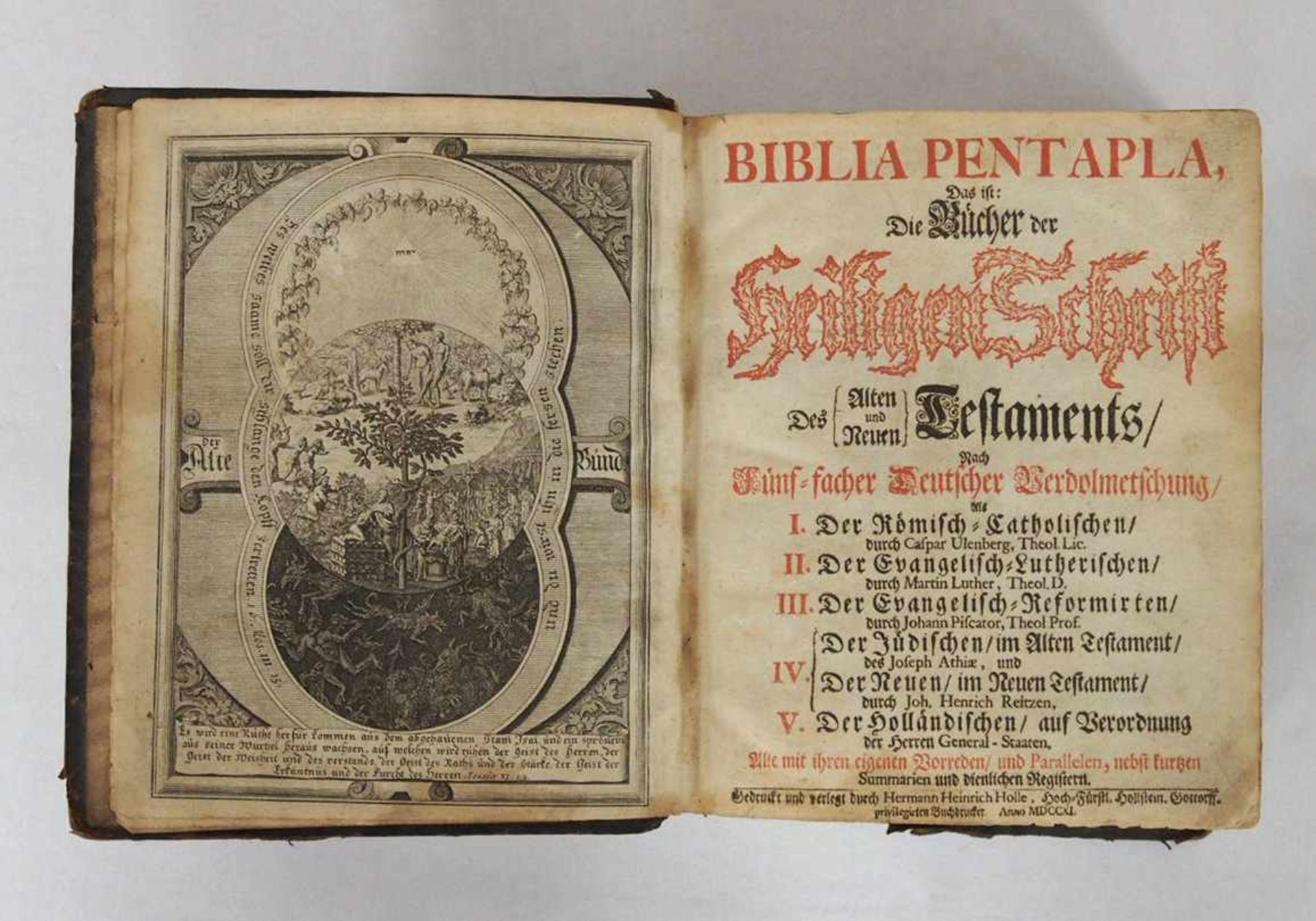 Biblia Pentapla - Das ist: Die Bücher der Heiligen Schrift...nach fünf-facher Deutscher