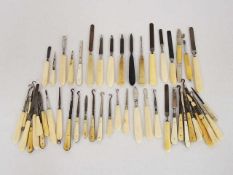 Konvolut Werkzeuge(Feilen, Spatel etc), Elfenbein und Bein, 19. / 20. Jahrhundert, Länge bis zu 18