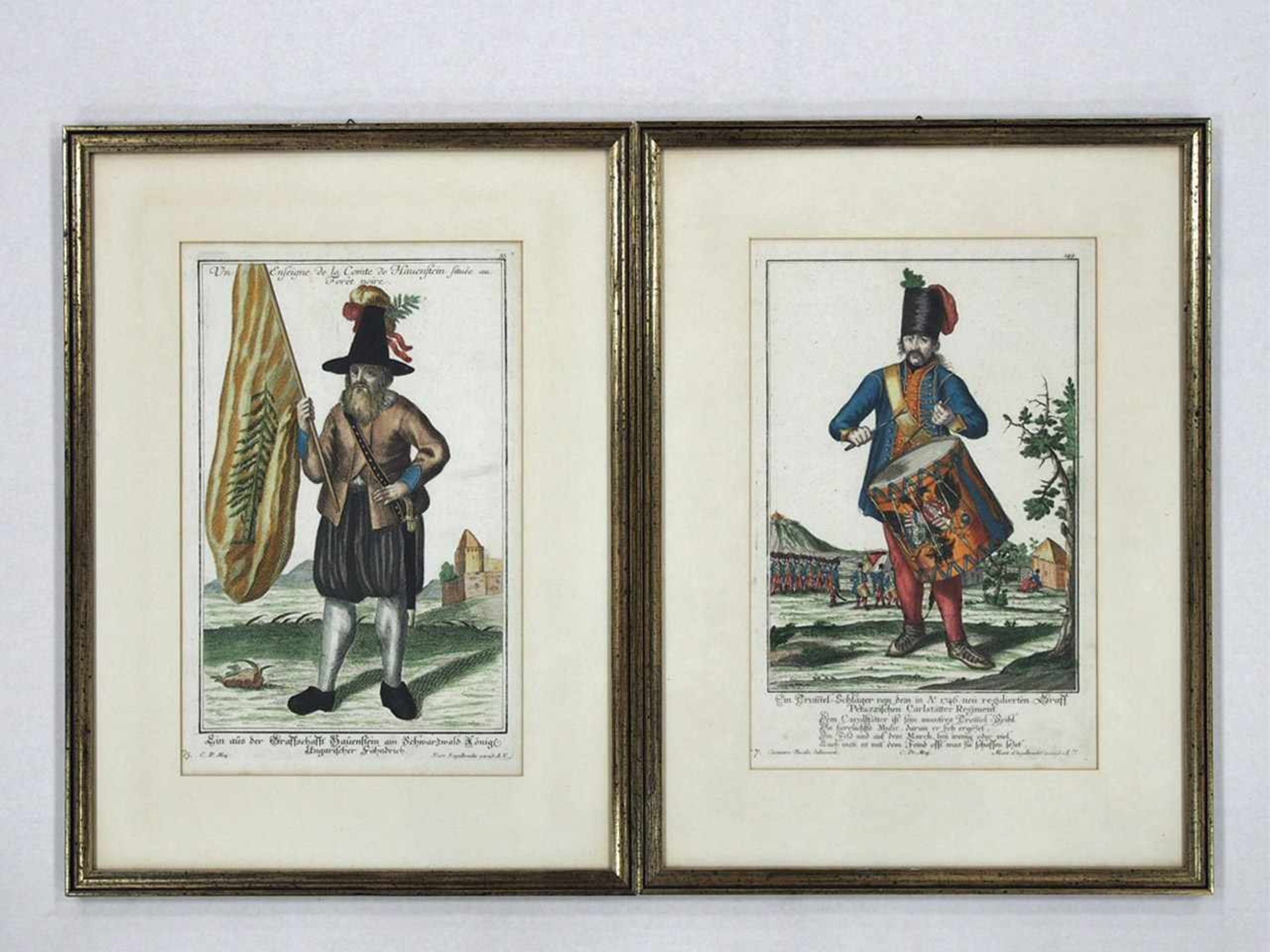 ENGELBRECHT, Martin1684-1756Ein Trommelschläger...Carlstätter Regiment / Ungarischer Fähndrich2