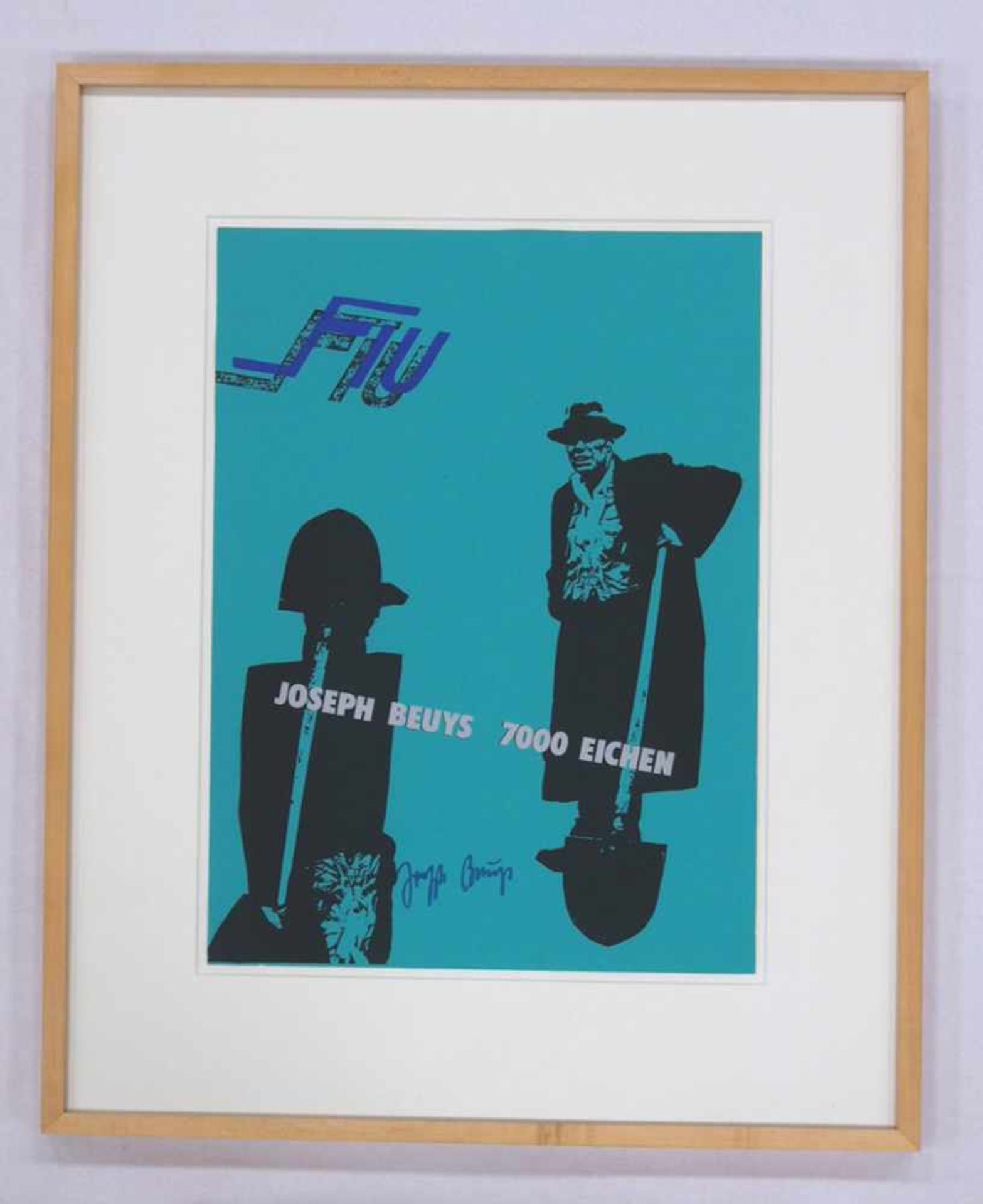 BEUYS, Joseph1921-1986FIU - Joseph Beuys 7000 Eichen1982, Siebdruck, signiert, 61 x 43 cm, gerahmt - Bild 2 aus 2