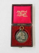 Luther-Medaille von 1917 mit AufhängerSilber, Durchmesser 3,5 cm, Gewicht 17g, in Originalbox- - -