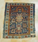 Teppich Kaukasus 19. Jahrhundert, 100 x 111 cm, Zustand D- - -25.00 % buyer's premium on the
