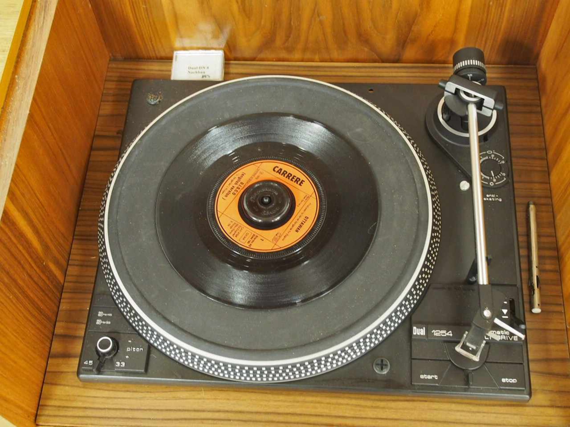 Musikschrank Braun RS11Wum 1960, schwarzes Metallgestell, furniertes Holzgehäuse, - Bild 2 aus 3