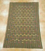 Kente-Stoff, Ghana 20. Jahrhundert, 257 x 178 cm- - -25.00 % buyer's premium on the hammer price,