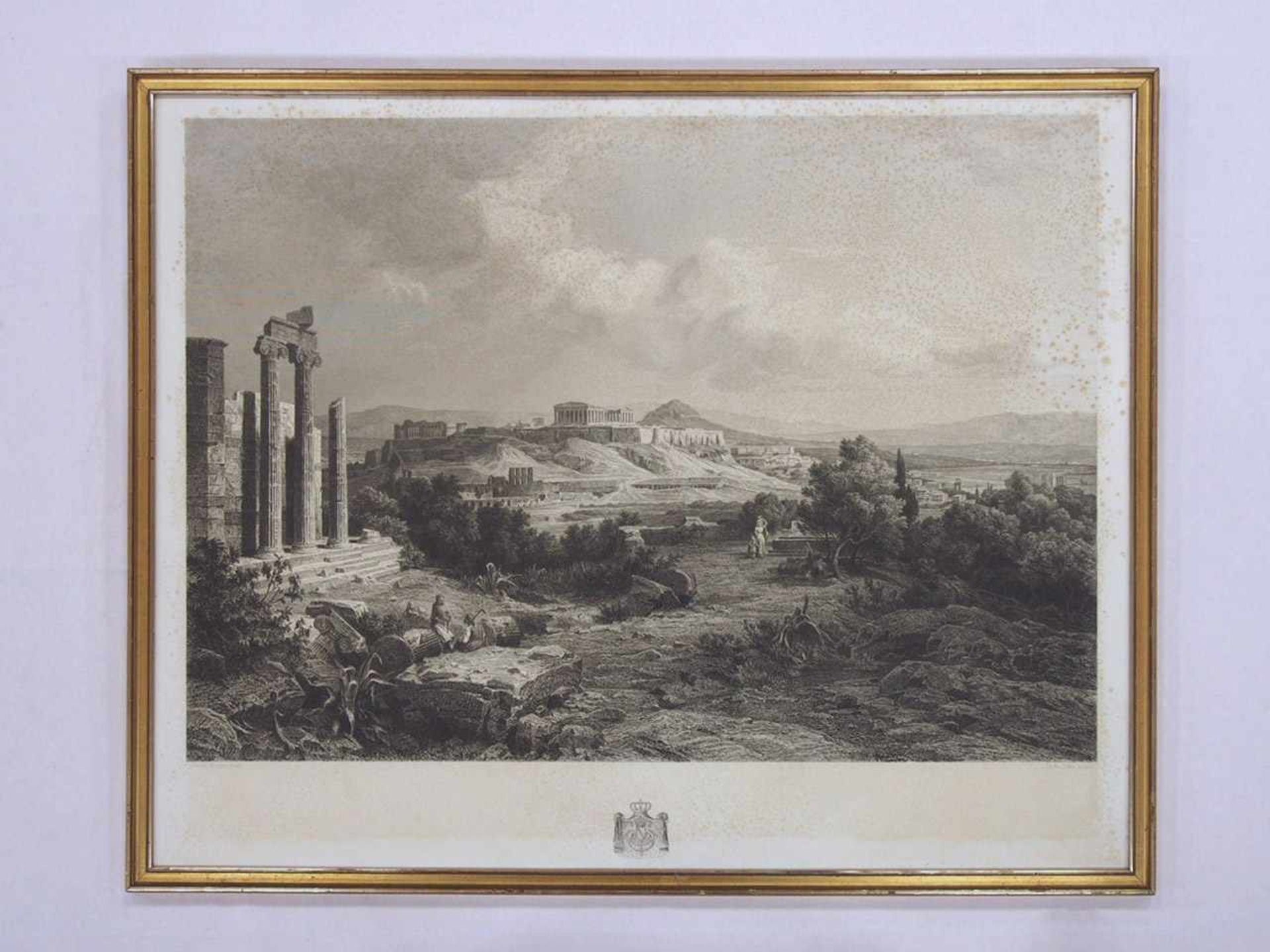 LINCKE, LudwigFernansicht auf die AkropolisRadierung und Kupferstich nach Hermann Nestel, um 1880,