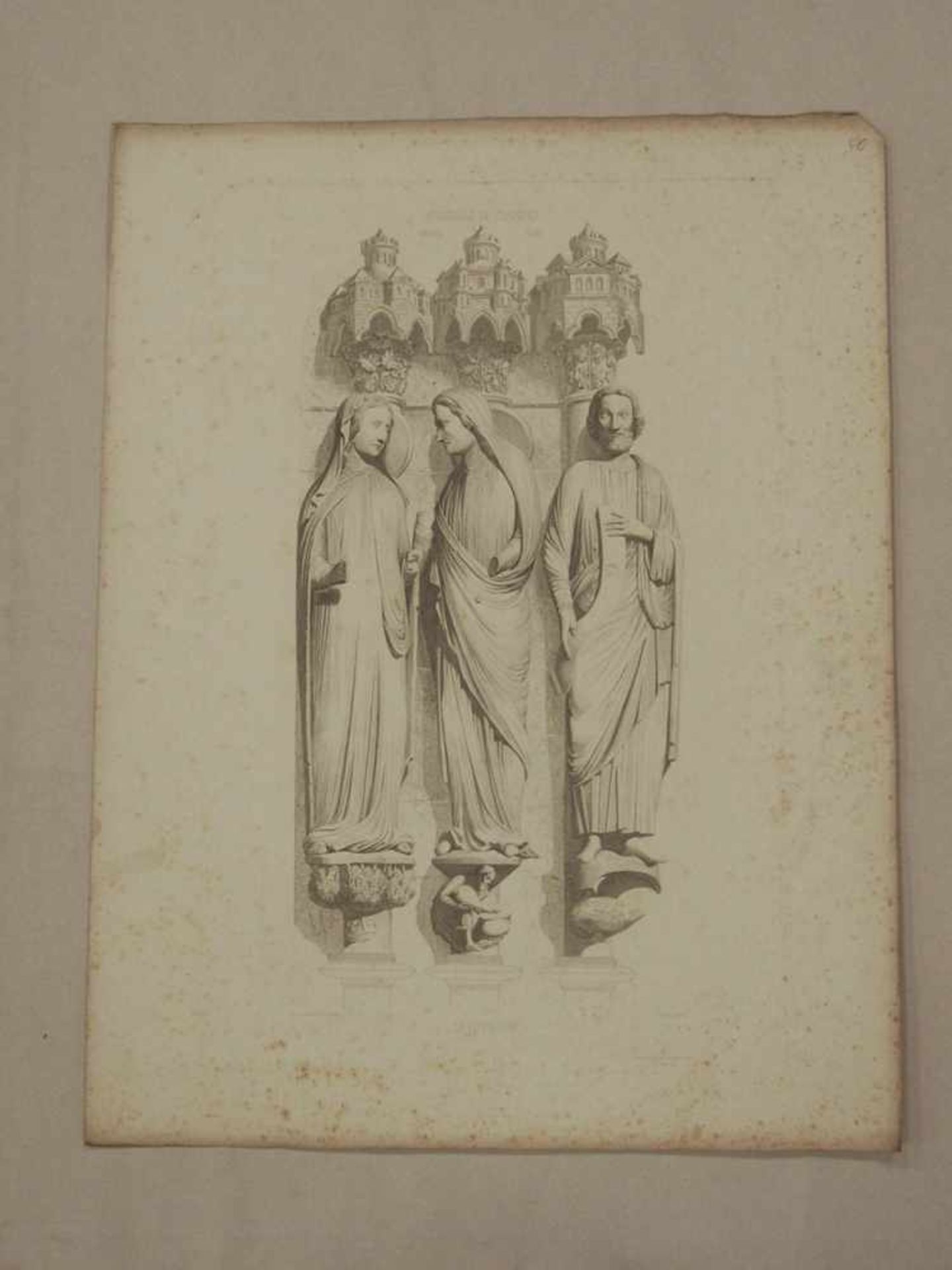 Monographie de la Cathédrale de ChartresAtlas, Paris 1842- - -25.00 % buyer's premium on the - Bild 2 aus 3