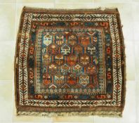 Kurdistan, um 1900, 83 x 82 cm, Zustand C- - -25.00 % buyer's premium on the hammer price, VAT