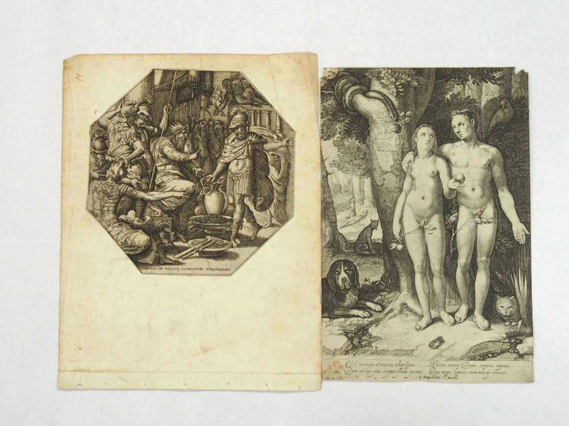 REVERDY, Georges1529-1565Camille in Gallos gloriosum stratagemaRadierung, 21,7 x 21,7 cm (