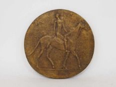 MARCKS, Gerhard1889-1981ReiterPlakette, Bronze, 1972 (anlässlich der Olympischen Spiele in
