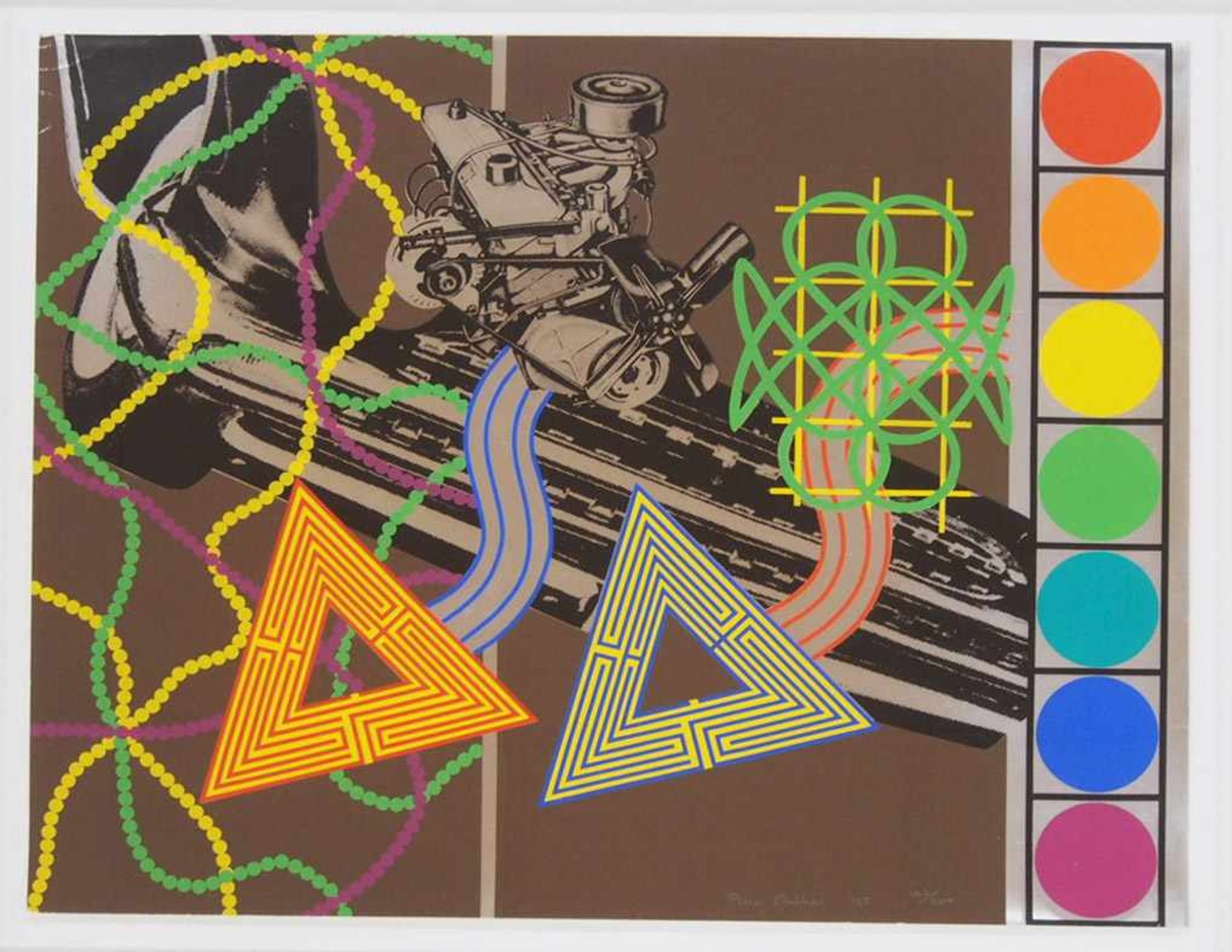 PHILIPPS, Peter* 1939Custom Print II1965, Farbsiebdruck, aus: 11 Pop Artists, signiert und datiert