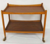 Servierwagen auf RollenHolz, Gemla, Schweden, um 1950 / 1960, 62 x 73 x 48 cm- - -25.00 % buyer's