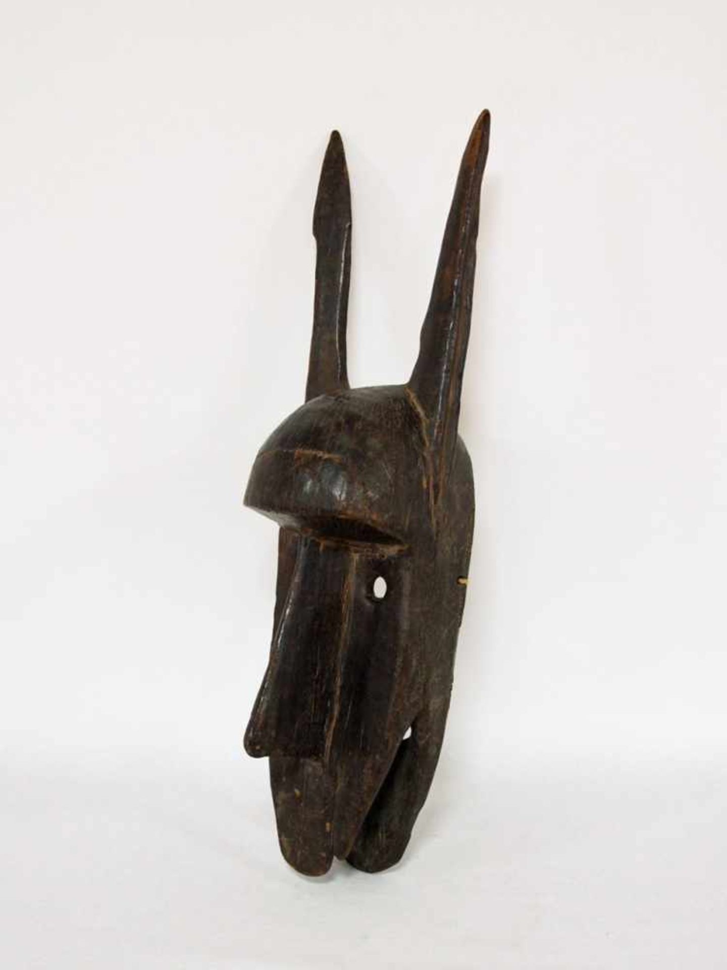 Maske für den kore-InitationsritusHolz, geschnitzt, Bambara, Mali, 1. Hälfte 20. Jahrhundert, Höhe - Bild 2 aus 2