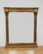 SpiegelDeutsch, 19. Jh., Holz, geschnitzt, stuckiert, vergoldet, 148 x 127 cm- - -25.00 % buyer's