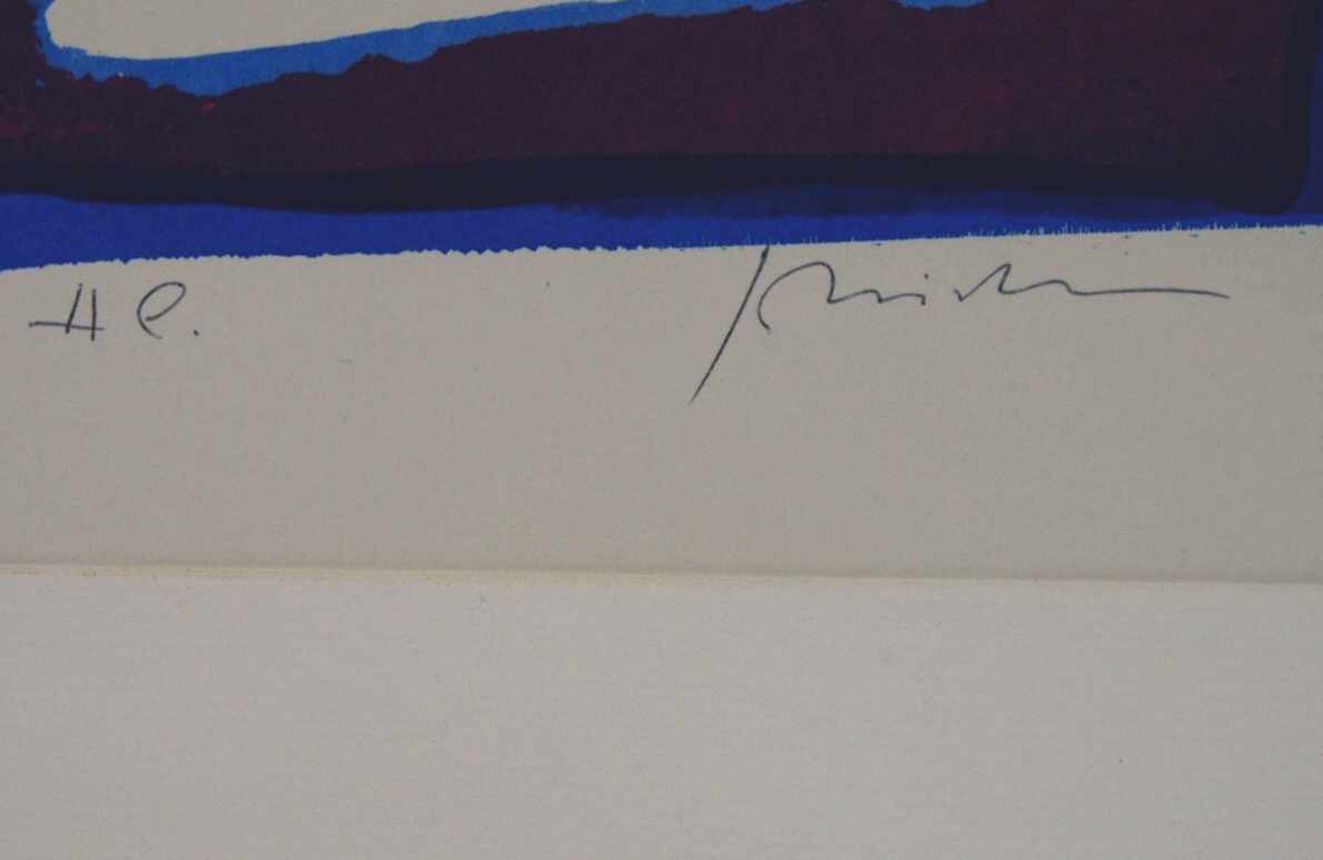 MEISTERMANN, Georg1911-1990Ohne TitelFarblithographie, signiert unten rechts, bez. "HC" unten links, - Bild 2 aus 2