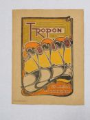 VELDE, Henry van de1863-1957Plakat "Tropon-Eiweiss Nahrung"Farblithographie, 37 x 27,5 cm (
