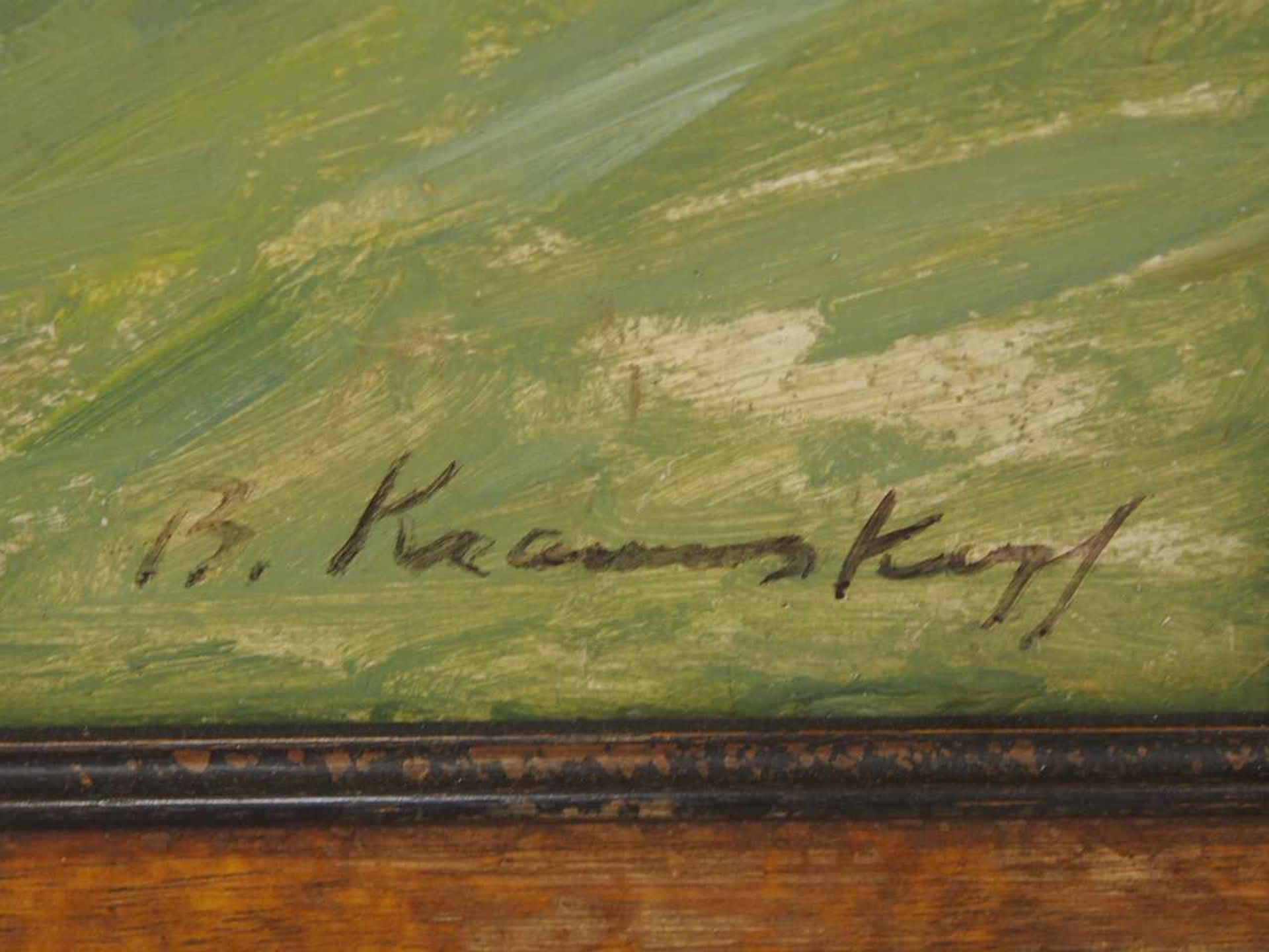 KRAUSKOPF, Bruno1892-1960FrauenaktÖl auf Karton, signiert unten rechts, verso bezeichnet "Berlin - Bild 3 aus 3