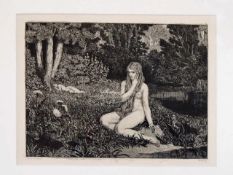 KLINGER, Max1857-1920EvaRadierung und Aquatinta, 18 x 25 cm, gerahmt unter Glas und
