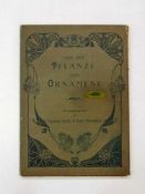 KOLB, Gustav / GMELICH, KarlVon der Pflanze zum OrnamentGöppingen 1905 (Mappe mit 30 Lithographien)-