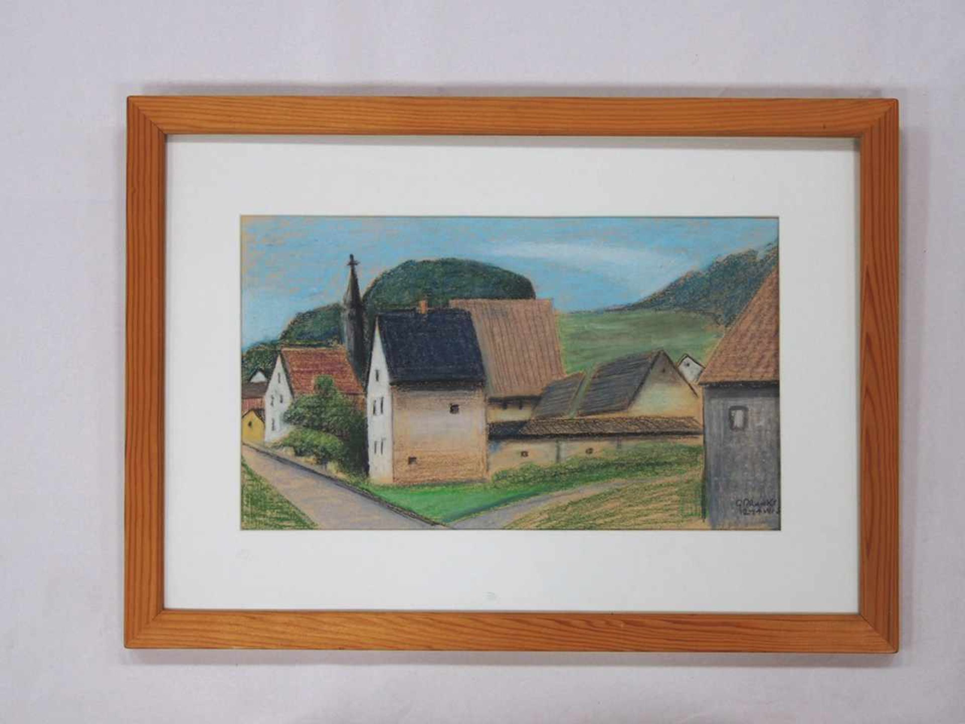 MARCKS, Gerhard1889-1981EifeldorfÖlkreide auf Papier, signiert und datiert (19)81 unten rechts, 27 x - Bild 2 aus 2