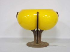 TischlampeKunststoff, wohl Italien, um 1970, Höhe 37 cm- - -25.00 % buyer's premium on the hammer