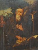 FLÄMISCHER MEISTER17. Jh.Heiliger HieronymusÖl auf Holz, 60 x 46 cm, Rahmen- - -25.00 % buyer's