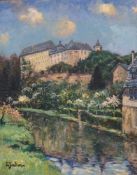 INDEN, Ernst1879-1946Ansicht von Schloss SchleidenÖl auf Malplatte, signiert unten links, 50 x 40