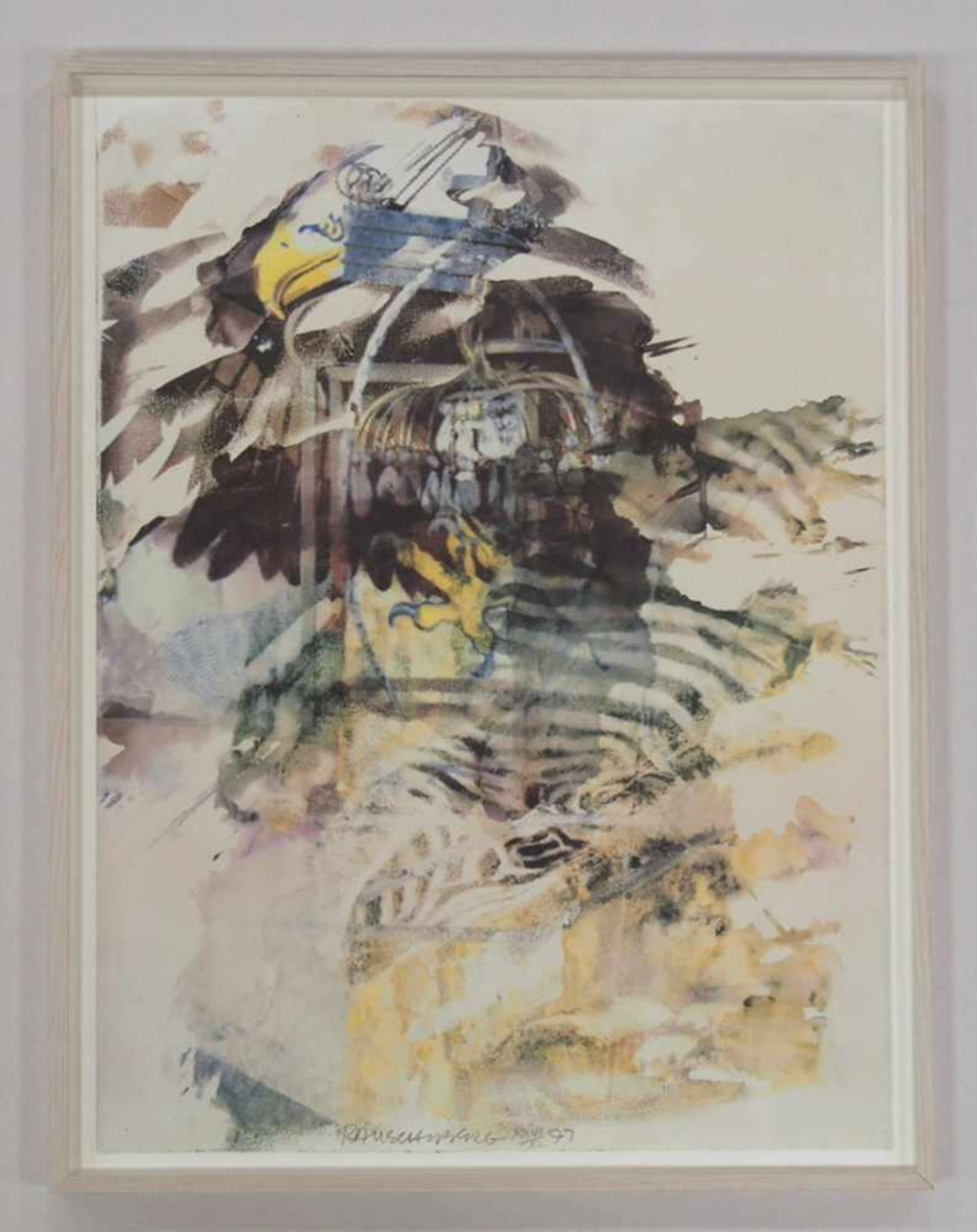 RAUSCHENBERG, Robert1925-2008CaucusFarboffsetlithographie, signiert und datiert 1997 sowie