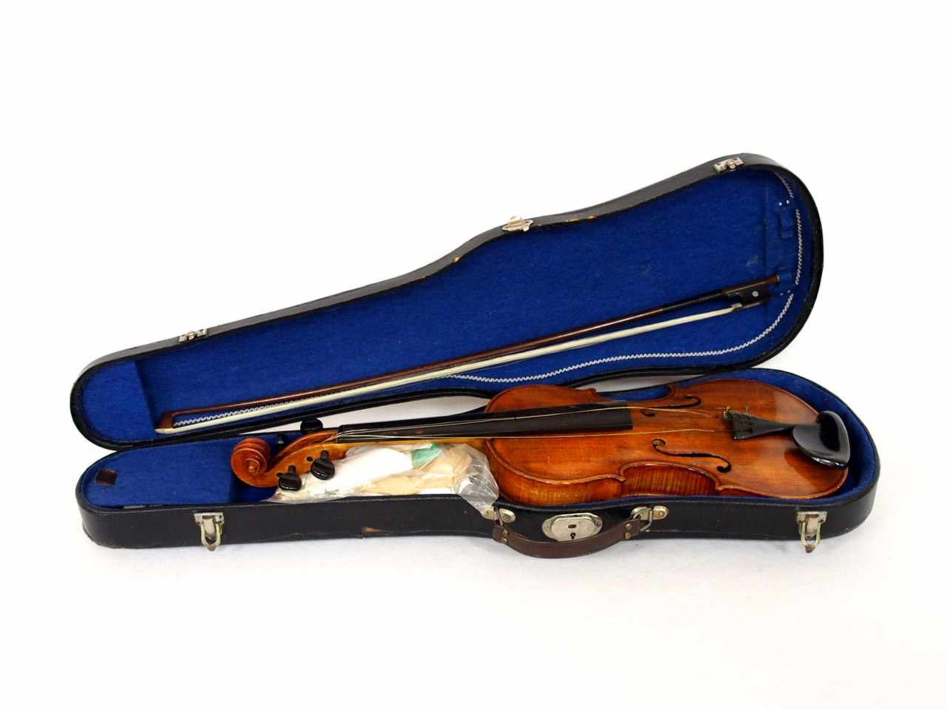 ViolineFichte (Decke), Ahorn (Zargen und Boden), Kopie nach Gagliano, Deutsch 19. Jahrhundert, Länge - Bild 2 aus 5